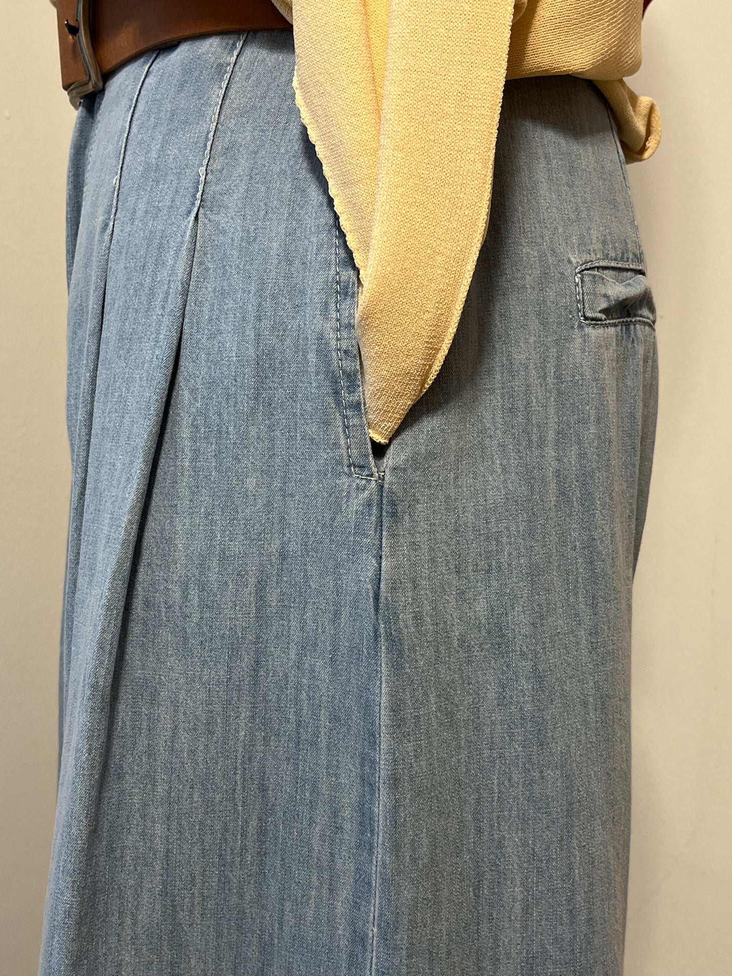 Pantaló texà ample