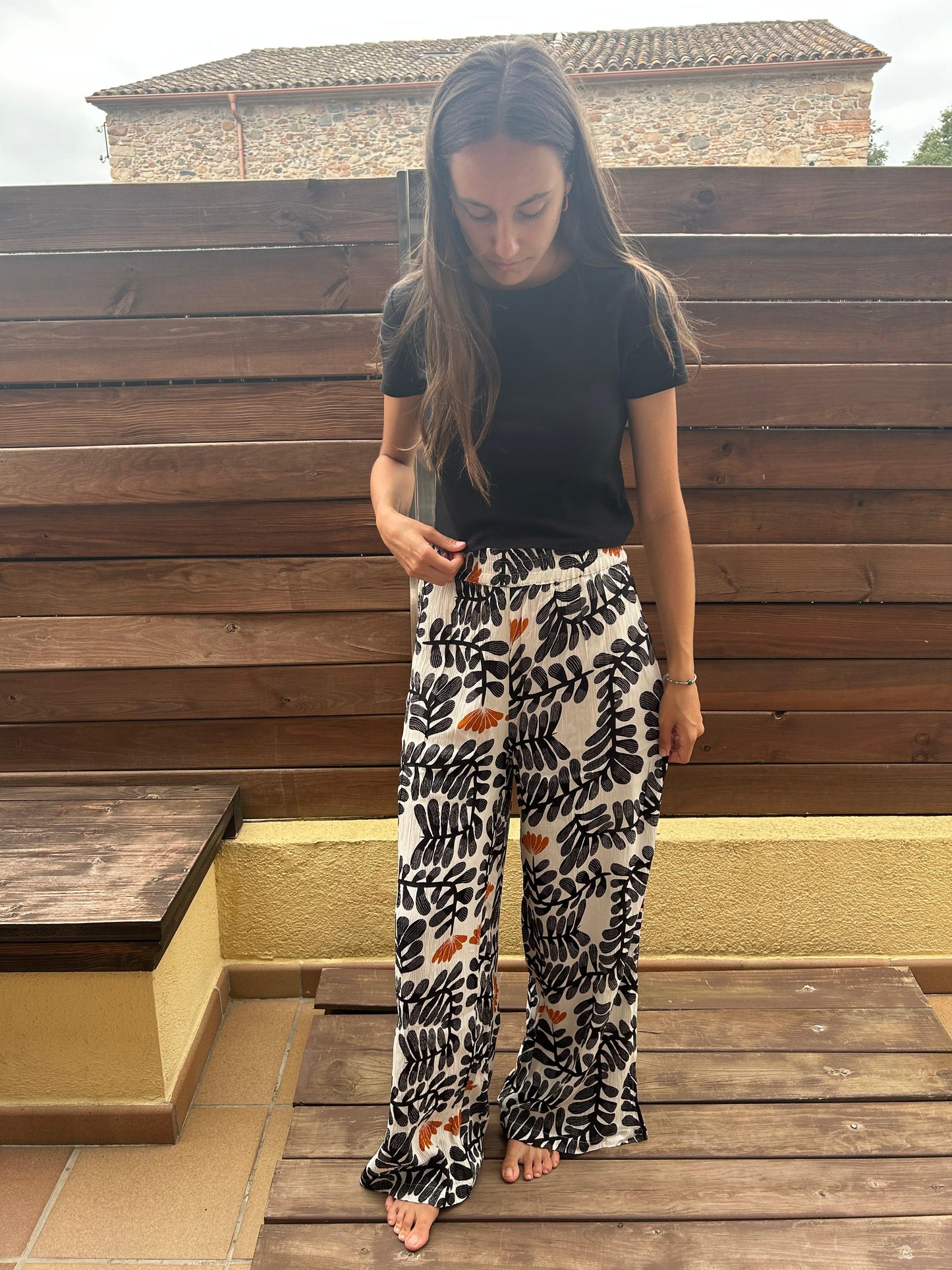 Pantaló floral Peach