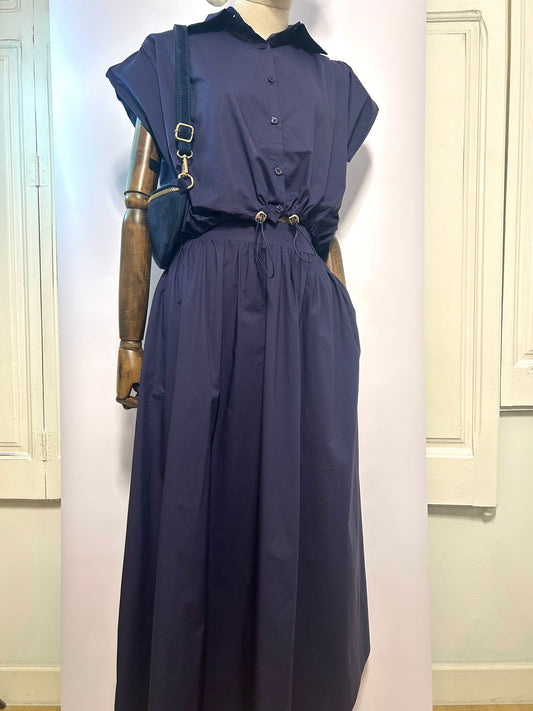 Conjunt Camisa + Faldilla blau marí