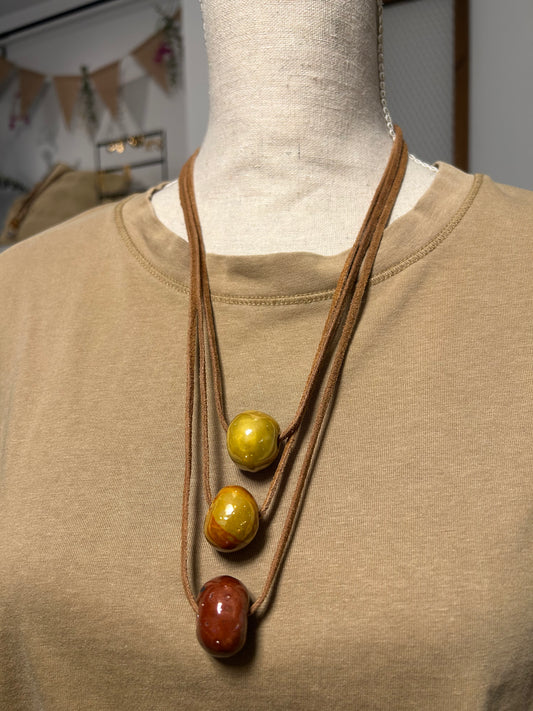 Collar Perla Marró