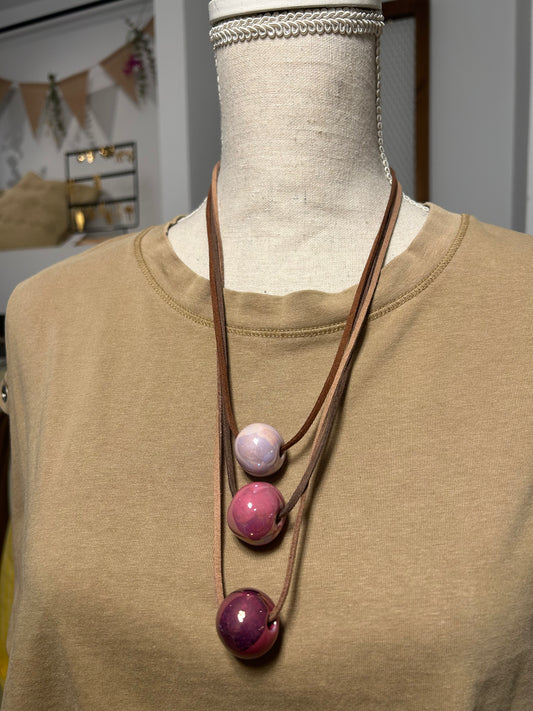 Collar Perla Rosa